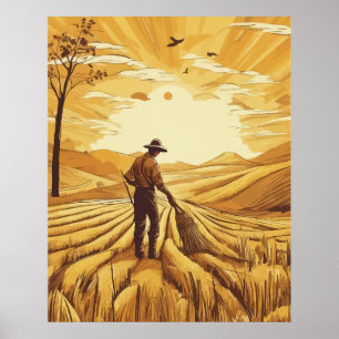 Weizenernte Saison Poster