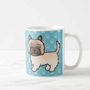 Weizenfarbener Cairn Terrier Cartoon Hund Tasse