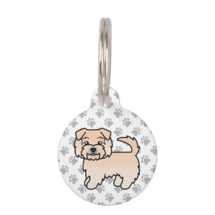Weizenfarbener Norfolk Terrier Hund & Informatione Haustiermarke