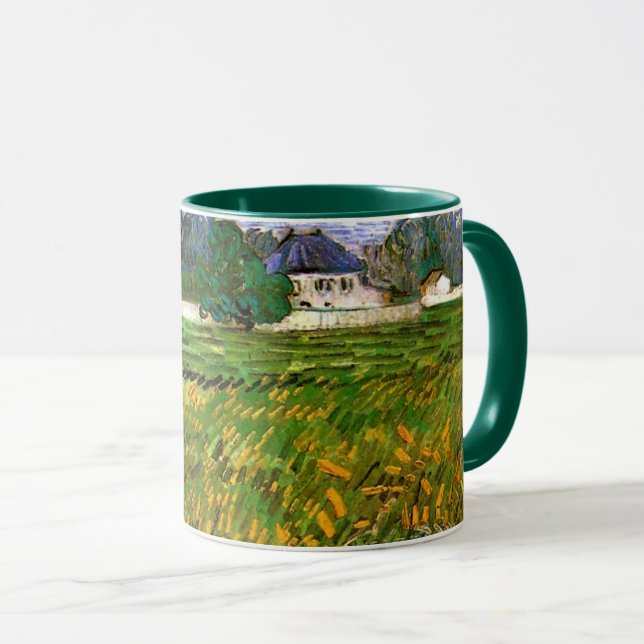 Weizenfeld bei Auvers von Vincent van Gogh Tasse (VorderseiteRechts)