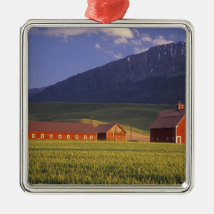 Weizenfeld im Wallowa-Tal, kurz außerhalb Ornament Aus Metall