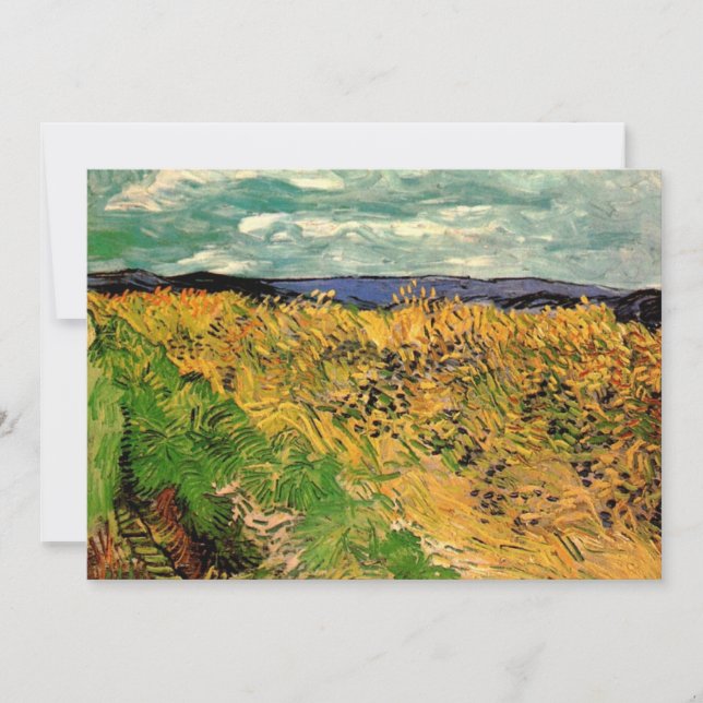 Weizenfeld mit Kornblumen von Vincent van Gogh (Vorderseite)