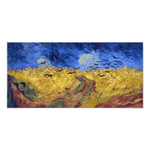 Weizenfeld mit Krähen   Van Gogh   Fotodruck