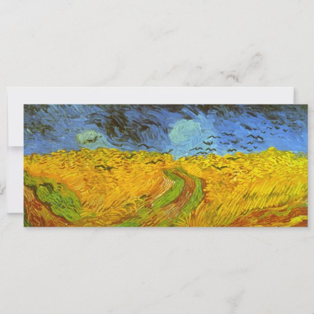 Weizenfeld mit Krähen von Vincent van Gogh (Vorderseite)