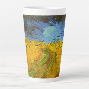 Weizenfeld mit Krähen von Vincent van Gogh Milchtasse