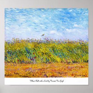 Weizenfeld mit Lark von Vincent Van Gogh Poster