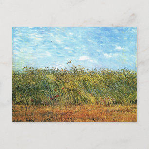 Weizenfeld mit Lerche, Van Gogh Fine Art Postkarte