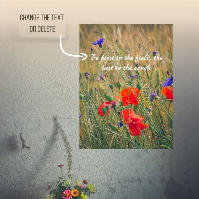 Weizenfeld mit Mohn und Maisblumen Poster (Von Creator hochgeladen)