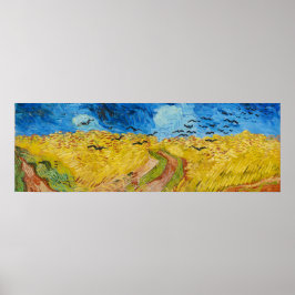 Weizenfeld mit Rollen Poster