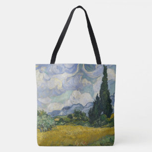 Weizenfeld mit Zypressen, Ölmalerei, Van Gogh