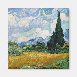 Weizenfeld mit Zypressen Vincent van Gogh Magnet