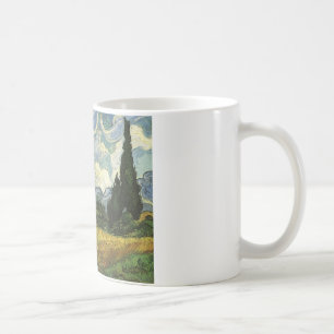 Weizenfeld mit Zypressen, Vincent Van Gogh Tasse