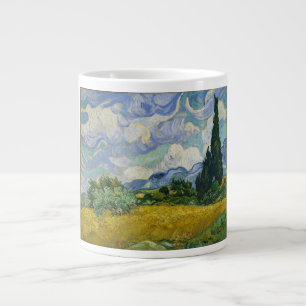 Weizenfeld mit Zypressen von Vincent van Gogh Jumbo-Tasse