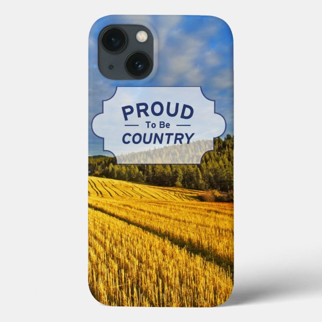 Weizenfeld nach Ernte Case-Mate iPhone Hülle (Rückseite)