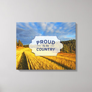 Weizenfeld nach Ernte Leinwanddruck