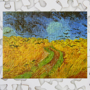 Weizenfeld von Vincent van Gogh Puzzle