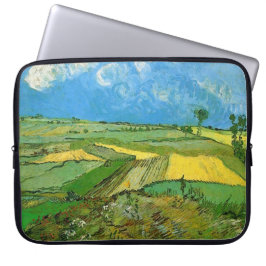 Weizenfelder bei Auvers unter bewachtem Himmel, Vi Laptopschutzhülle