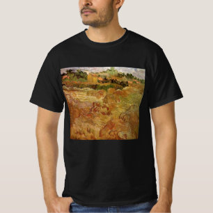 Weizenfelder mit Auvers von Vincent van Gogh T-Shirt