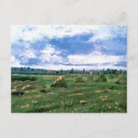 Weizenfelder mit Hystacks von Vincent van Gogh