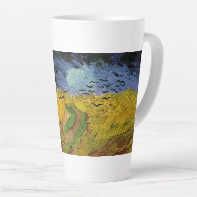 Weizenfelder mit Krähen von Van Gogh Milchtasse (Rechte Ecke)
