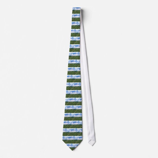 Weizenfelder mit Stacks, Vincent van Gogh Krawatte (Vorderseite)