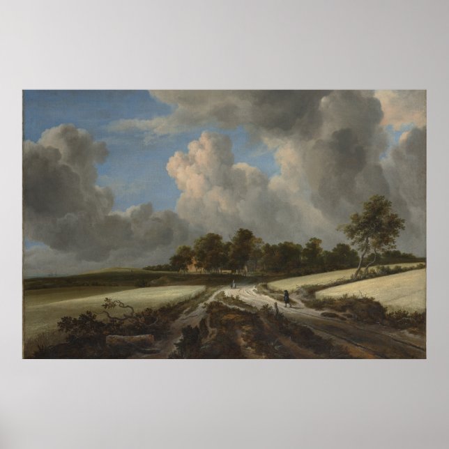 Weizenfelder von Jacob van Ruisdael Kunstdruckerei Poster (Vorne)