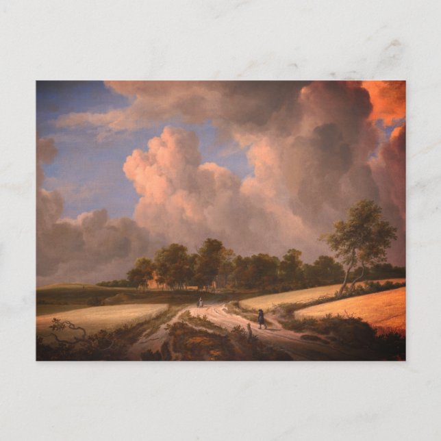 Weizenfelder von van Ruisdael: Postkarte (Vorderseite)