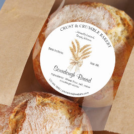 Weizengebäck Backzutaten Runder Aufkleber