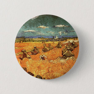 Weizenspeicher mit Erntemaschine Button
