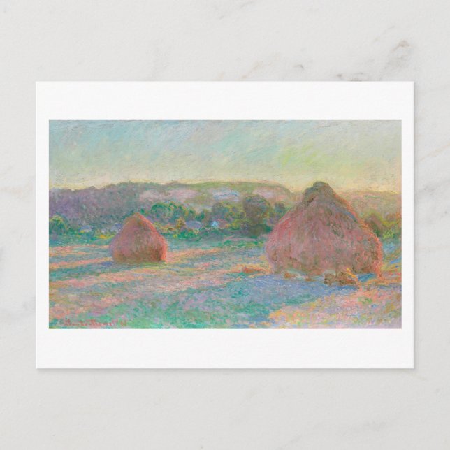 "WEIZENSTACKEN" 1890-91 POSTKARTE (Vorderseite)