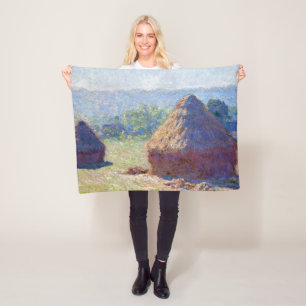 Weizenstapel (Ende Sommer), Monet Fleecedecke
