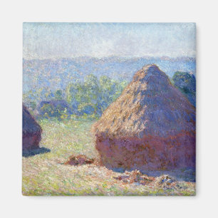Weizenstapel (Ende Sommer), Monet Magnet