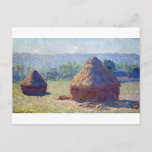 Weizenstapel (Ende Sommer), Monet Postkarte