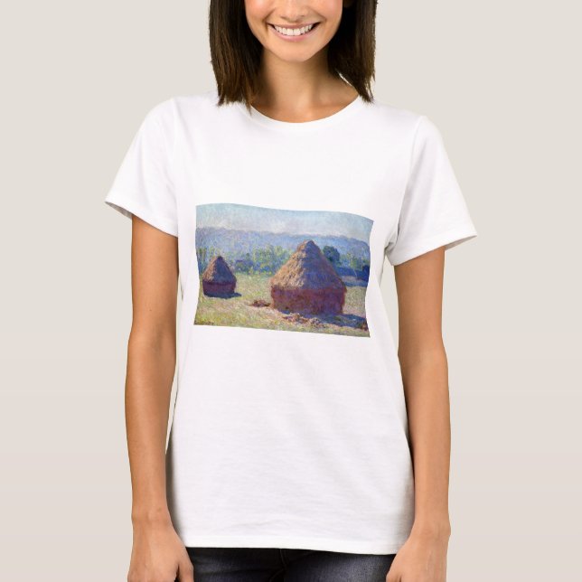 Weizenstapel (Ende Sommer), Monet T-Shirt (Vorderseite)