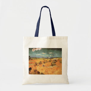 Weizenstapel mit Mähmaschine von Vincent van Gogh Tragetasche