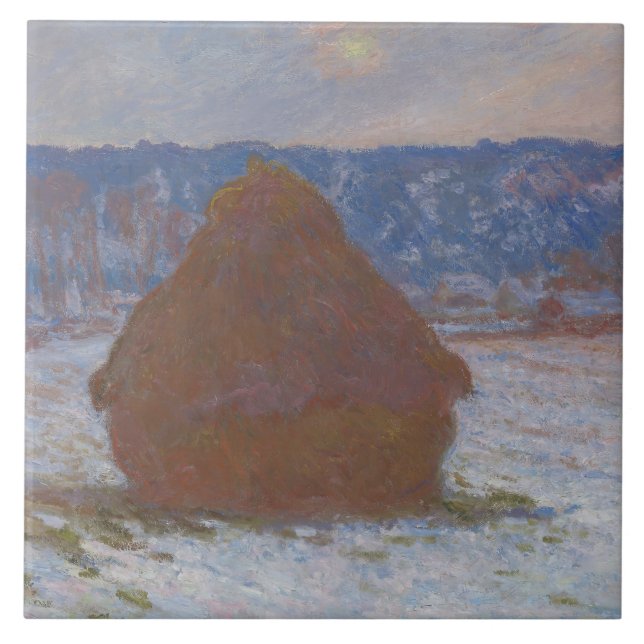 Weizenstück (Schneeeffekt, Tag der Besetzung) (189 Fliese (Vorderseite)