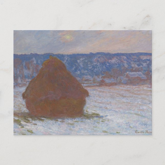 Weizenstück (Schneeeffekt, Tag der Besetzung) (189 Postkarte (Vorderseite)