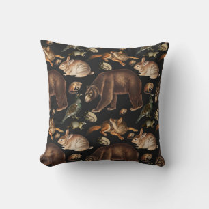 Weizenwaldtiere Blumenmuster Kissen