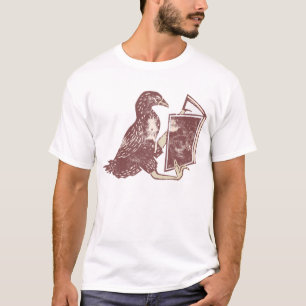 Weka Bird Lesen eines Buches T-Shirt