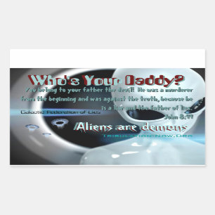 Welch Papa? Rechteckiger Aufkleber