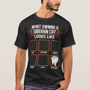 Welche besitzende sibirische Katze wie lustiges T-Shirt