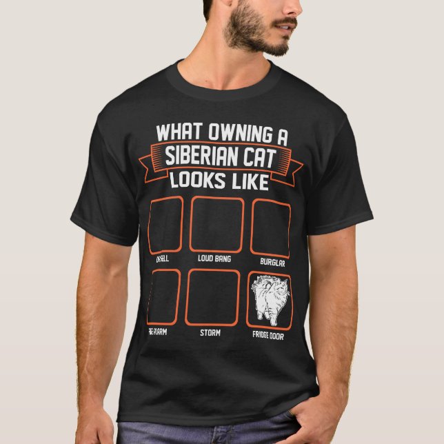 Welche besitzende sibirische Katze wie lustiges T-Shirt (Vorderseite)