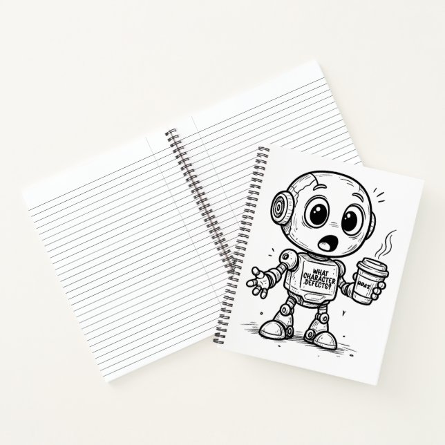 Welche Charakterfehler? - Funny Sobriety Geschenk Notizbuch (Innenseite)