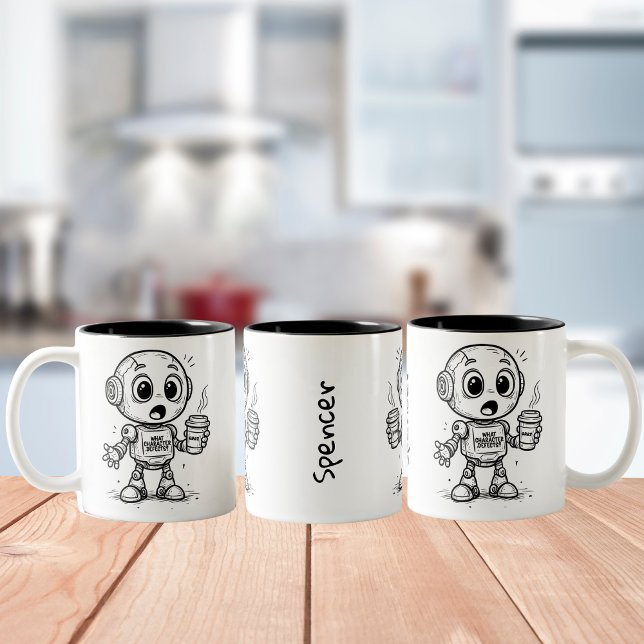 Welche Charakterfehler? - Funny Sobriety Geschenk Zweifarbige Tasse (Von Creator hochgeladen)