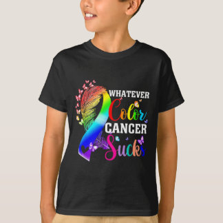 Welche Farbe auch immer Krebs saugt Bewusstseinsfa T-Shirt