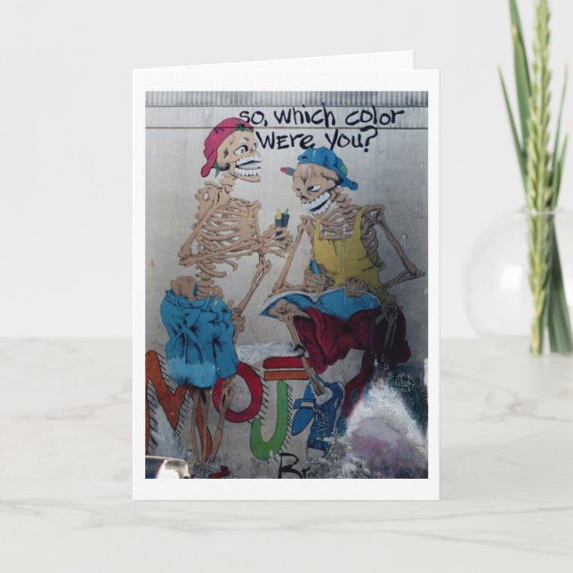 Welche Farbe Sie Gruß-Karte waren Karte (Vorderseite)
