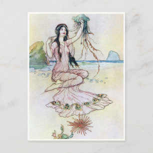 Welche Form sie gefiel von Warwick Goble Postkarte