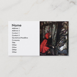 Welche großen Zähne Sie haben Visitenkarte