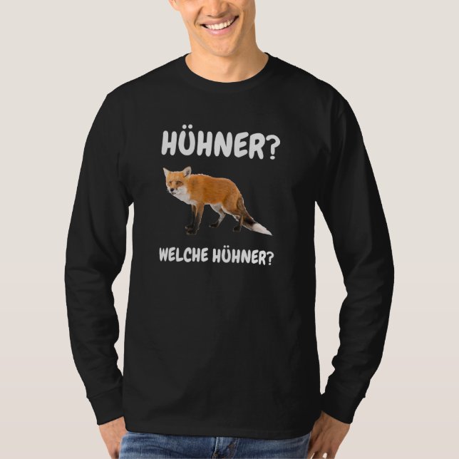 Welche Hühner Fox Meme T-Shirt (Vorderseite)