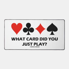 Welche Karte hast du gerade gespielt? Spaß mit vie Schreibtischunterlage